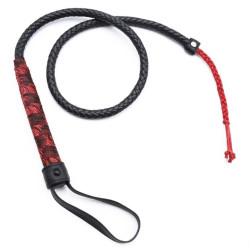 Correct Me Fouet Chinese Design 90cm Noir-Rouge